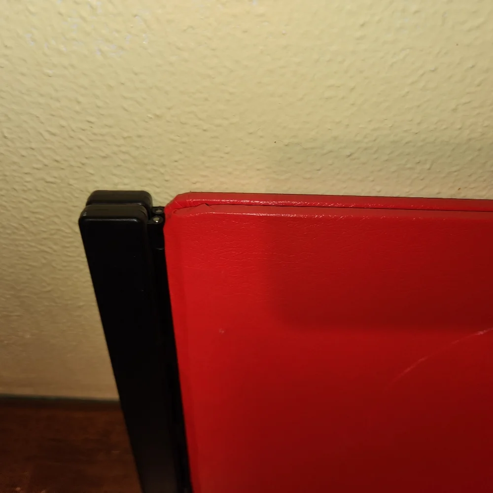 Vintage Red Wilson Jones Top Lock & National Brand Blue Binder Ledger